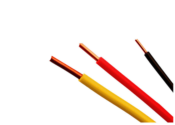중국 색깔에 의하여 주문을 받아서 만들어진 전기 케이블 철사 단 하나 핵심 PVC는 케이블 450/750의 볼트를 격리했습니다 협력 업체