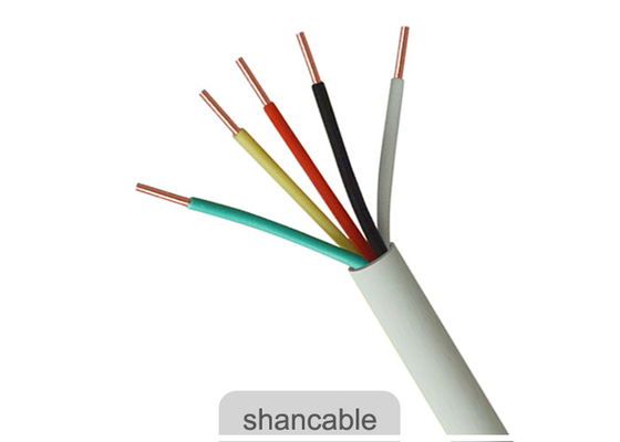 중국 다핵 PVC 절연제 전기 케이블 철사 전력을 위한 백색 재킷 색깔 협력 업체