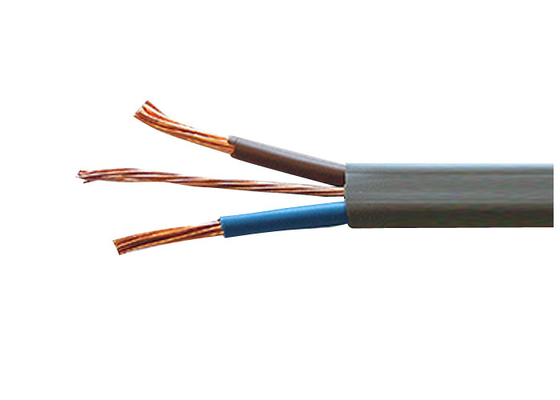 중국 백색 색깔을 가진 가구의 편평한 PVC에 의하여 격리되는 전기 케이블 철사 3 핵심 x2.5SQMM 단단한 칼집 선 협력 업체