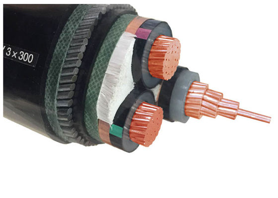 중국 첸후아 케이블 구리 선도자 XLPE PVC 단열 철선 장갑 전기 케이블 검은 PVC 껍질 LV 케이블 협력 업체
