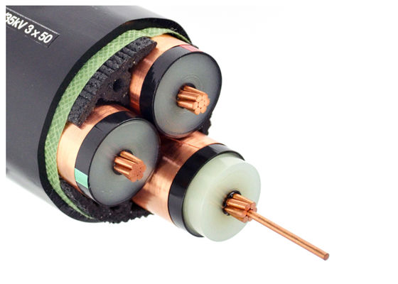 중국 상하이 셩화 1 X 240 Sqmm 33kV XLPE 절연 전선 중전압 IEC 60502-2 전기 케이블 협력 업체