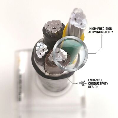 LSZH 저연 무할로겐 PVC 절연 케이블 0.6/1kV 4심 4x50mm2 내화 공급자