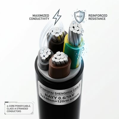 Waterproof Moisture Resistant PVC Insulated Cable 0.6/1kV 2 Core 2x4mm2 Outdoor Wet Area 공급자
