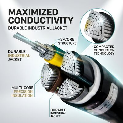 Oil Resistant Chemical Resistant PVC Insulated Cable 450/750V 3 Core Industrial Use 공급자