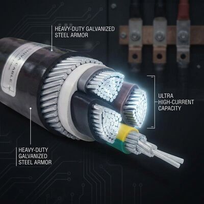 ABC 4x35mm2 UV Stabilized PVC Insulated Aerial Bundled Cable Overhead 0.6/1kV IEC60502 공급자
