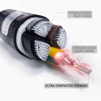 NYY 1x120mm2 PVC Insulated Single Core Cable 90C Power Station 0.6/1kV IEC60502 공급자