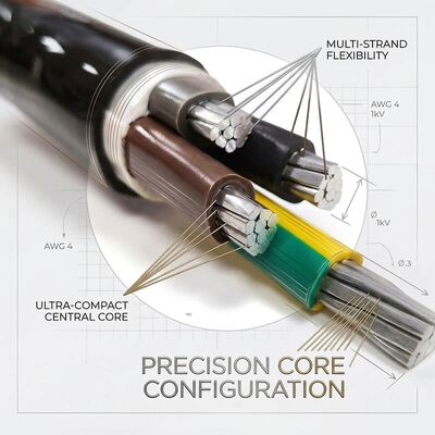 NYY 4x70mm2 Anti UV PVC Insulated Cable Direct Burial Sunlight Resistant 0.6/1kV IEC60502 공급자