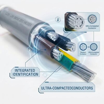 N2XCH-J 5x16mm2 Low Smoke Zero Halogen PVC Insulated Cable Tunnel 0.6/1kV IEC60502 공급자