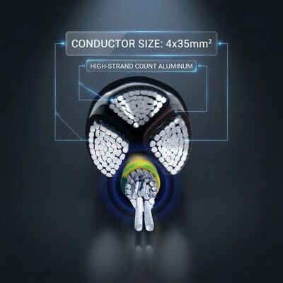 N2XCH 4x25mm2 LSZH PVC Insulated Cable Low Smoke Zero Halogen 0.6/1kV IEC60502 공급자