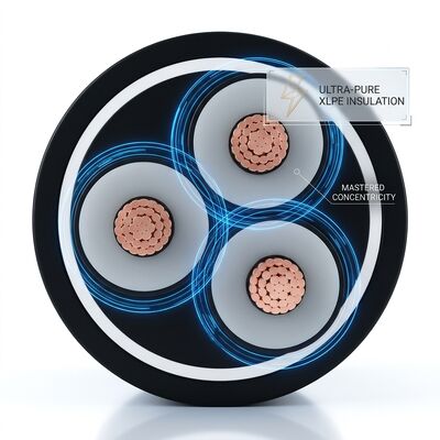 부식 방지 HDPE 피복 XLPE 절연 지하 전력 케이블 0.6/1kV 공급자