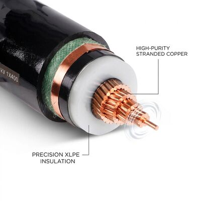 저전도 저항 순수 구리 XLPE 절연 전력 케이블 0.6/1kV 공급자