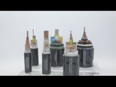 XLPE는 검은 PVC 전원 케이블 구리 / 알루미늄 도체를 격리했습니다